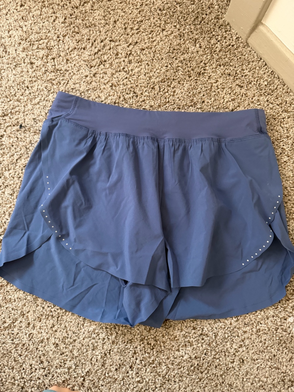 lululemon athletica blue fast and free shorts